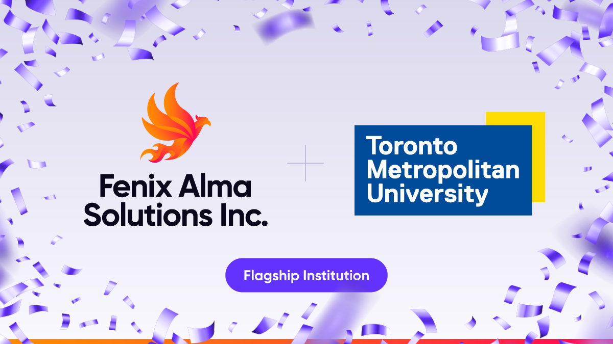 Announcement graphic introducing TMU as our latest Flagship Institution.